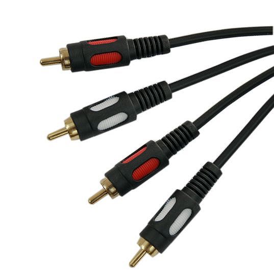 2RCA-2RCA AUDIO cable double color