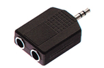 3.5MM STEREO PLUG TO 2X6.35MM STEREO JACK