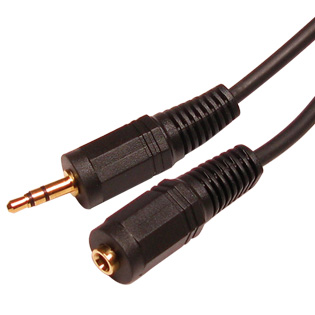 3.5MM audio cable 24K gold M-F