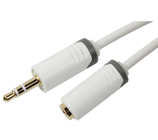 3.5mm stereo plug extension audio cable