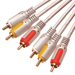 3RCA - 3RCA cable double color