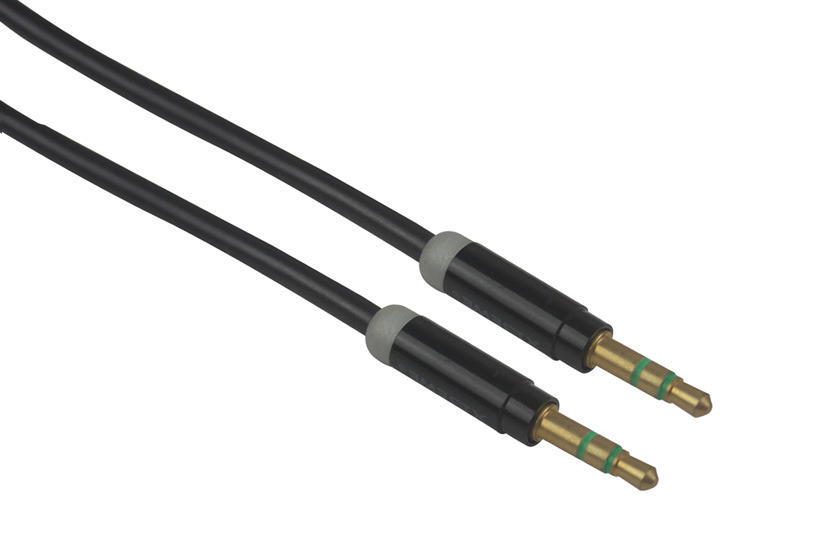 Audio cable 3.5mm stereo male to 3.5mm stereo male metal shell
