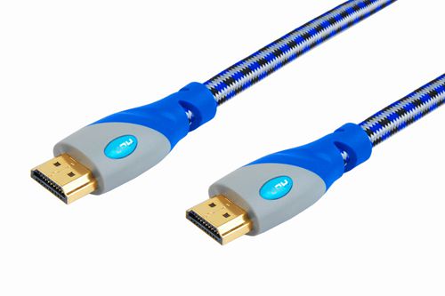 China premium hdmi cable male to male double color with nylon braid,1.4v 19pins