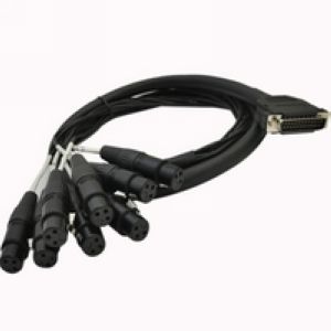 DB25 male to 8 channel xlr female cable
