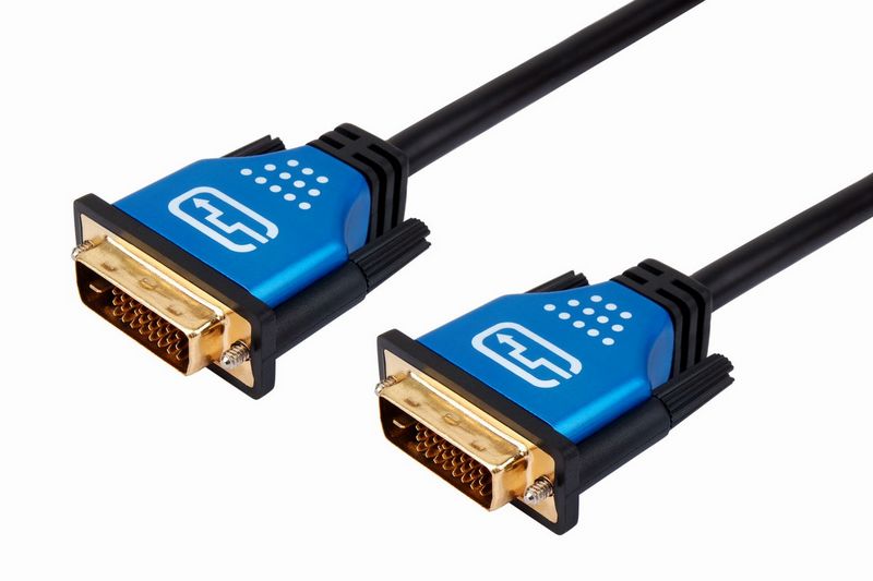 DVI cable male to male full metal 24+1,24k gold plated
