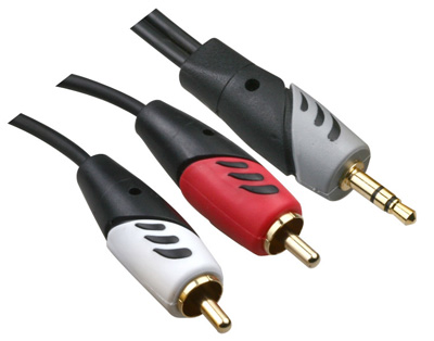 3.5mm - 2RCA cable double color
