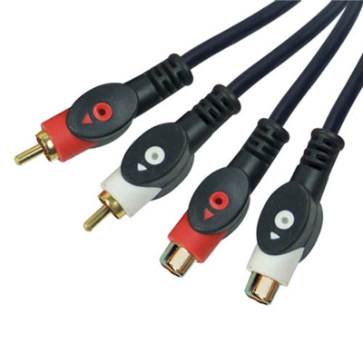 2RCA - 2RCA cable double color M-F