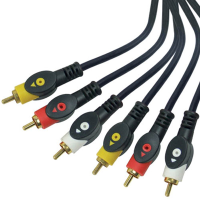 3RCA - 3RCA cable double color