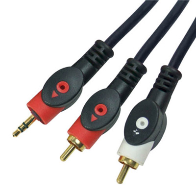 3.5mm - 2RCA cable double color