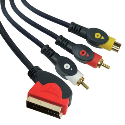 Double color audio video cable