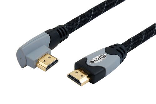 HDMI cable 1.4v 19pin full copper 24k gold plated male to  angle male