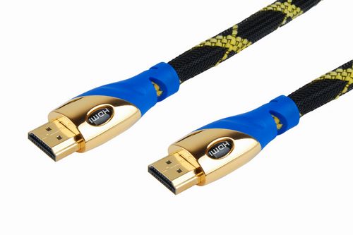 HDMI cable 1.4v 19pins double mould color male to male