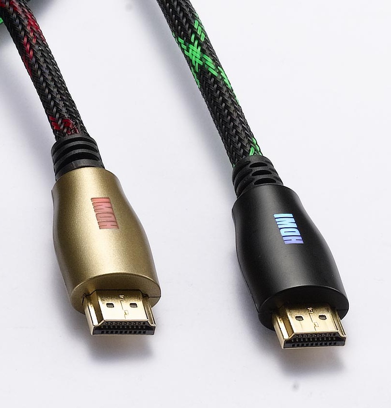 HDMI cable LED lighting male to male 1.4v standard 19pins full copper