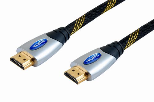 HDMI cable male to male 1.4v 19pin 24k gold plated with nylon braid