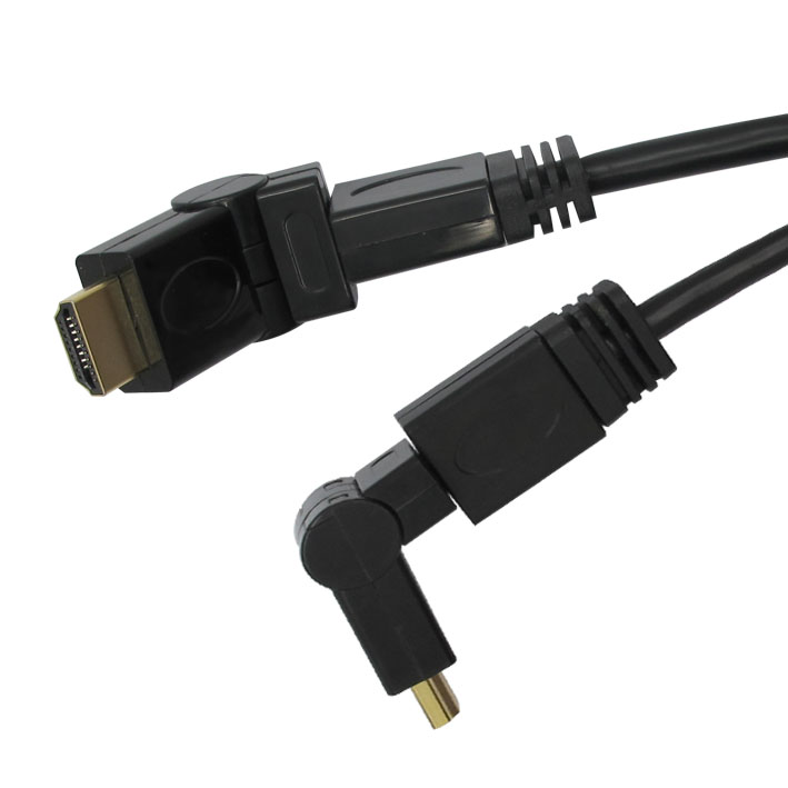 HDMI cable male to male 360 degree