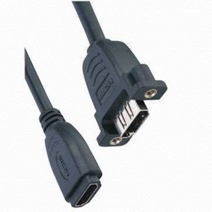 HDMI extension cable female to female with panel mount