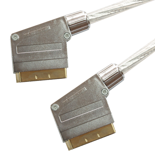 High quality SCART cable plastic shell transparent cable