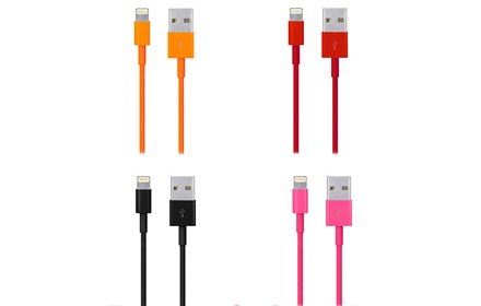 Iphone 5S round cable all colors accepted with IOS7