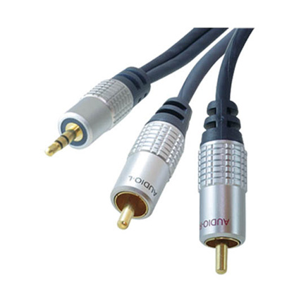 3.5mm - 2RCA cable metal shell