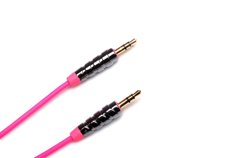 Metal shell 3.5mm stereo male to 3.5mm stereo male