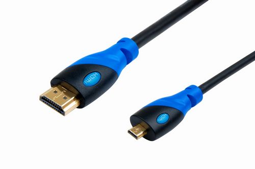 Micro D HDMI 1.4v male to male 19pins double color
