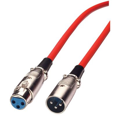 Microphone xlr cable male to female with red cable color