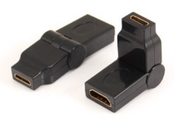 Mini HDMI female to HDMI female adaptor,swing type