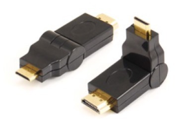 Mini HDMI male to HDMI male adaptor,swing type