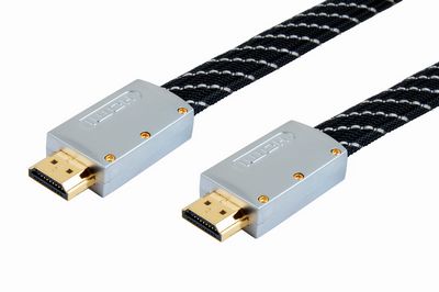 Mnufactory HDMI flat cables male to male metal shell with nylon braid