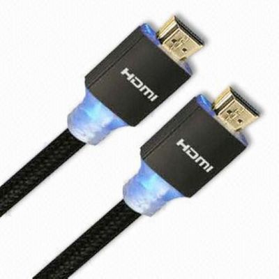 Premium HDMI cable male to male with lighting 1.4v high quality with wholesale black metal color