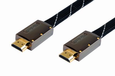 Premiun HDMI flt cable metal shell male to male with nylon braid