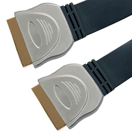 SCART flat cable metal shell 24K gold metal plug