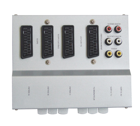 SCART switch box sockets selector